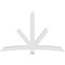 Ekena Millwork Alberta Architectural Grade PVC Gable Bracket, 96"W x 60"H x 4"D x 6"F, 15/12 Pitch GBP096X60X0406ALB00 - alternate 4